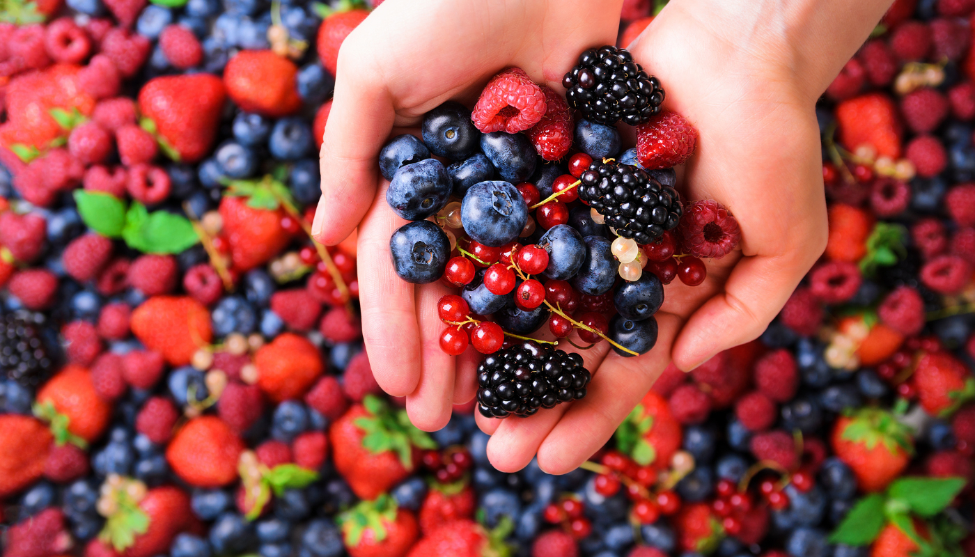 Frutos rojos, color de salud